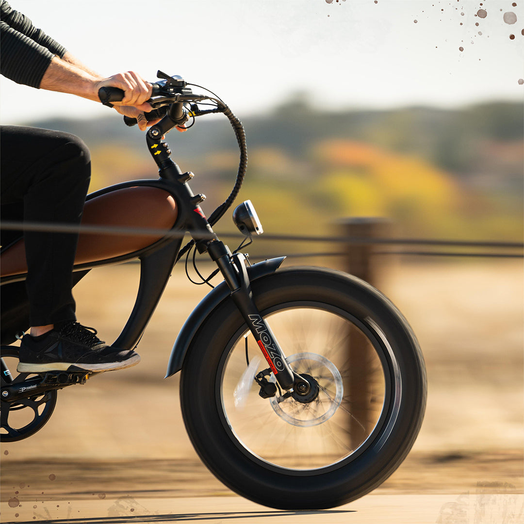 Fat Tire Electric bike with front suspension