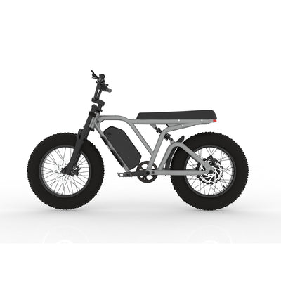 Electric bike with fat tires on a white background